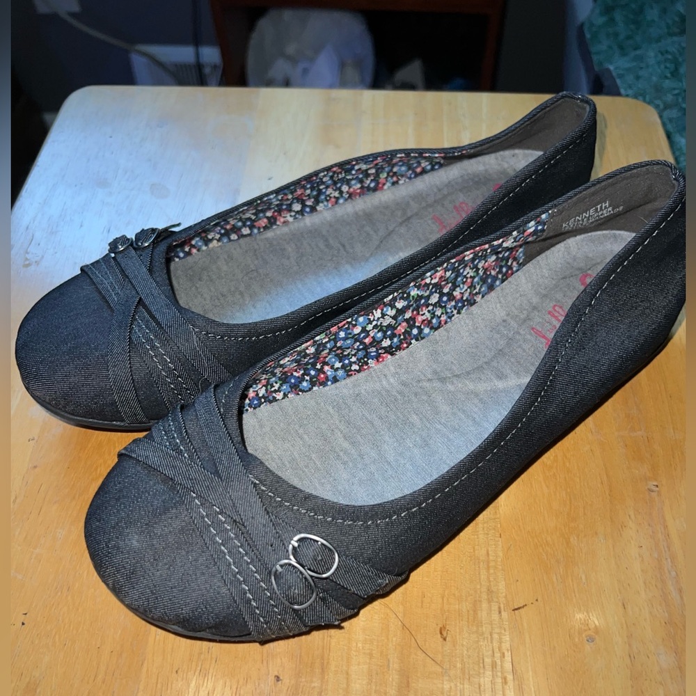 Jellypop Denim Ballet Flats 10M